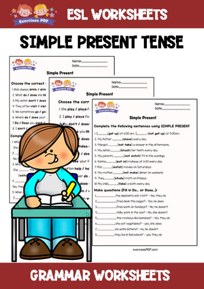 Present Simple Exercises PDF